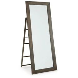 Signature Design by Ashley Full-Length Standing Mirror – Wood Frame, Modern, Brown, 67" x 28"