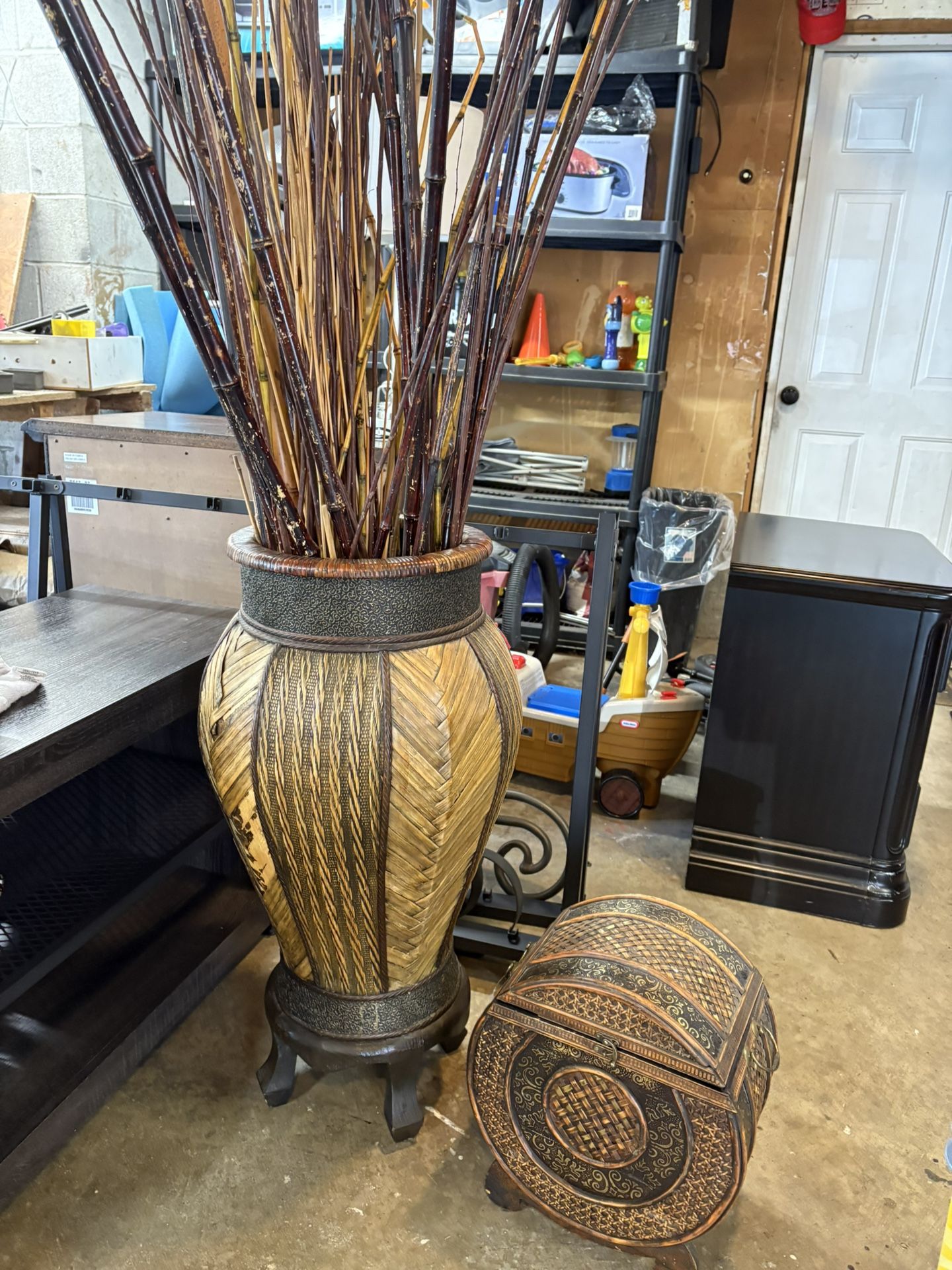 Vase And. Matching Chest