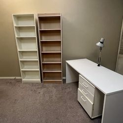 Free Bookshelves (2) and Desk