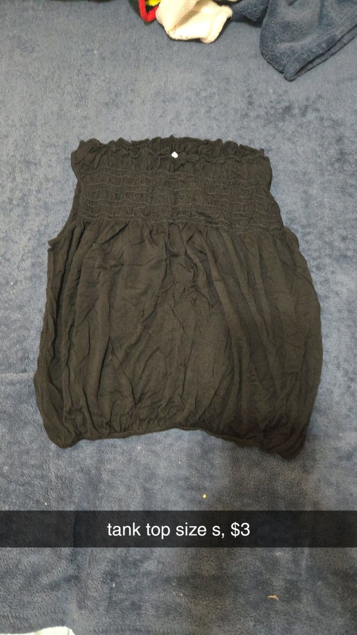 Black bubble tank top 