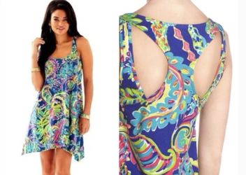 Lilly Pulitzer Monterey Dress Toucan Play Racerback Pima Cotton Size small