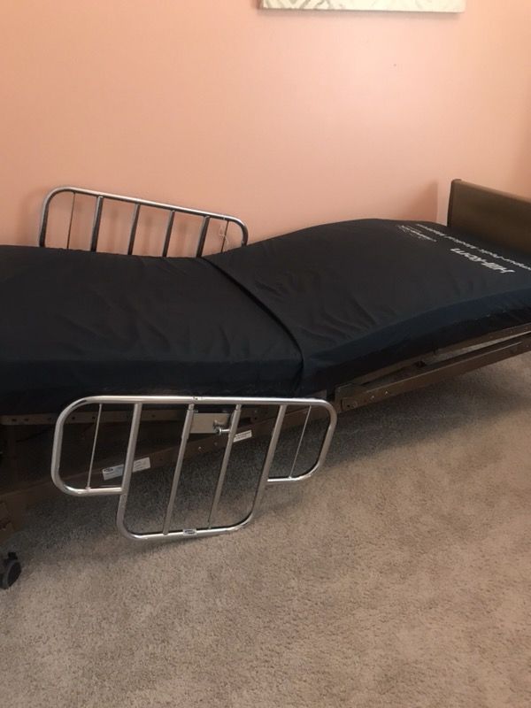 Like new hospital bed with Hill ROM Tempur-pedic mattress