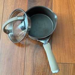 Anolon Nonstick Saucepan with Strainer Lid