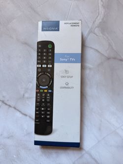 Insignia™ - Replacement Remote for Sony TVs - Black