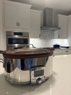 All-Clad 7 Qt Slow Cooker with Steamer Basket – Browning & Steam