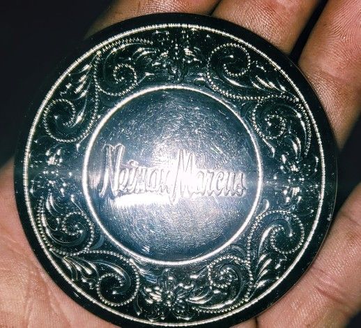 Vintage Neiman Marcus Sterling Silver Pocket Mirror