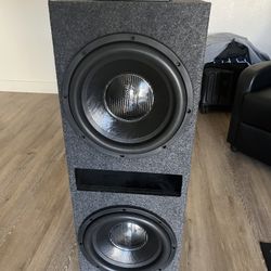   Two 12’s With Speaker Box An Amp Plus Deck