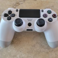PS4 Controller - White - Playstation 4 Joystick - PS3 - Playstation 3 - Wireless - Bluetooth - Android - Apple IOS - Steam - Tesla