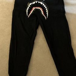 Black With Camo Pocket Bape Pants
