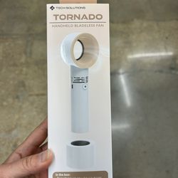 NWT Tornado Handheld Bladeless Fan