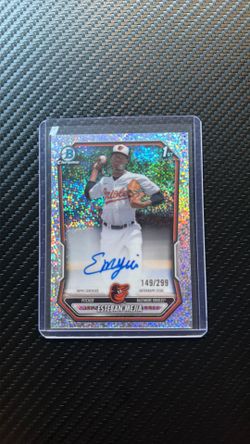 Esteban Mejia Autographed 2026 Bowman Chrome Rookie Mini Diamonds 149/299 CPA-EME