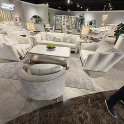 Michael Amini Sofa Loveseat 