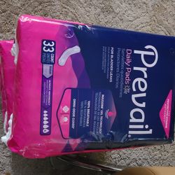 3 Unopened Women's Diaper Packs, 33 Count 