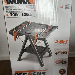 WORX Pegasus Work Bench Table Saw Horse 31-in L x 32-in H Black