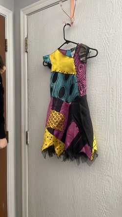 SALLY NIGHTMARE  BEFORE CHRISTMAS  . DRESS , WIG. GLOVES , SLIP  GOOD COND. USED ONCE