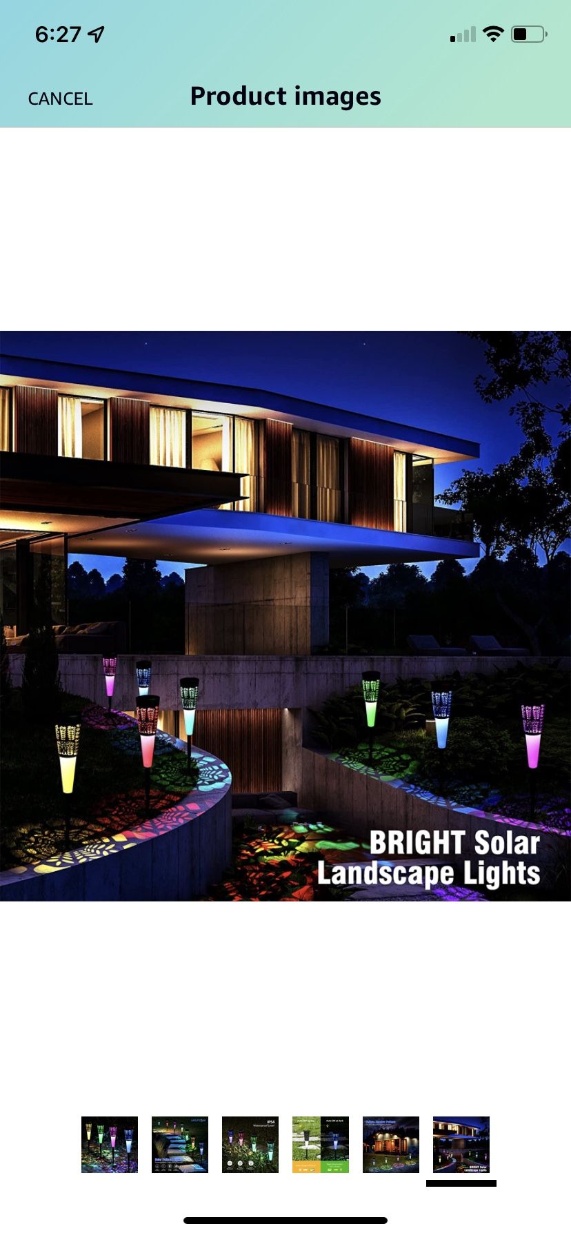 Upgraded Multi-Colored Solar Garden Lights, Decorative Solar Landscape Lights with 7 Color Rotation, Waterproof and Bright Solar Pathway Lights for Ya