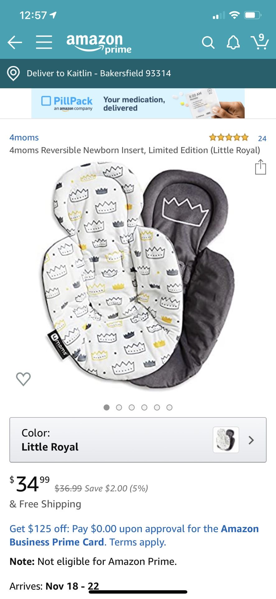 MamaRoo infant insert