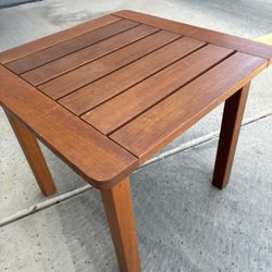 Cute Small Wood Patio End Table