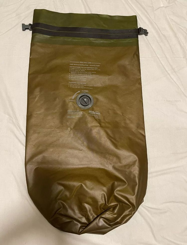 Usmc Sealine 56litre Dry Bags Bag Camping Hiking Backpacking Waterproof