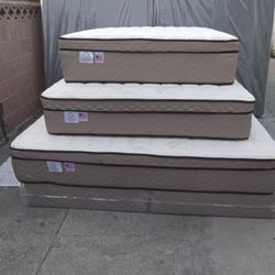 King Size Mattress Pillow Top 12"new
