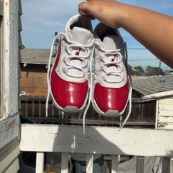 Red & White Jordan 11s 