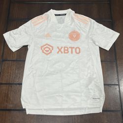 Adidas Primeblue MLS YOUTH Inter Miami CF Soccer Jersey, White/Pink Sz L 11-12