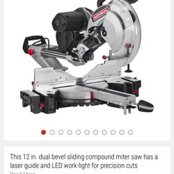 Admiral 12 Inch Dual Bevel Sliding Mitre Saw With Blade