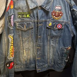 Custom Avengers Denim Jacket