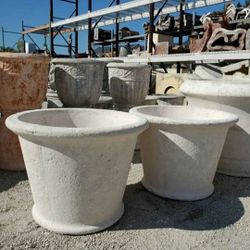 Concrete Pot Planter / Cement Backyard Patio Pots Garden Planters