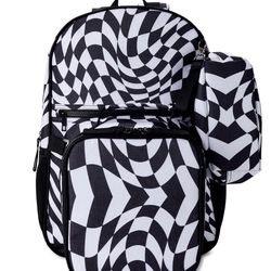 Teenage Checkered Backpack