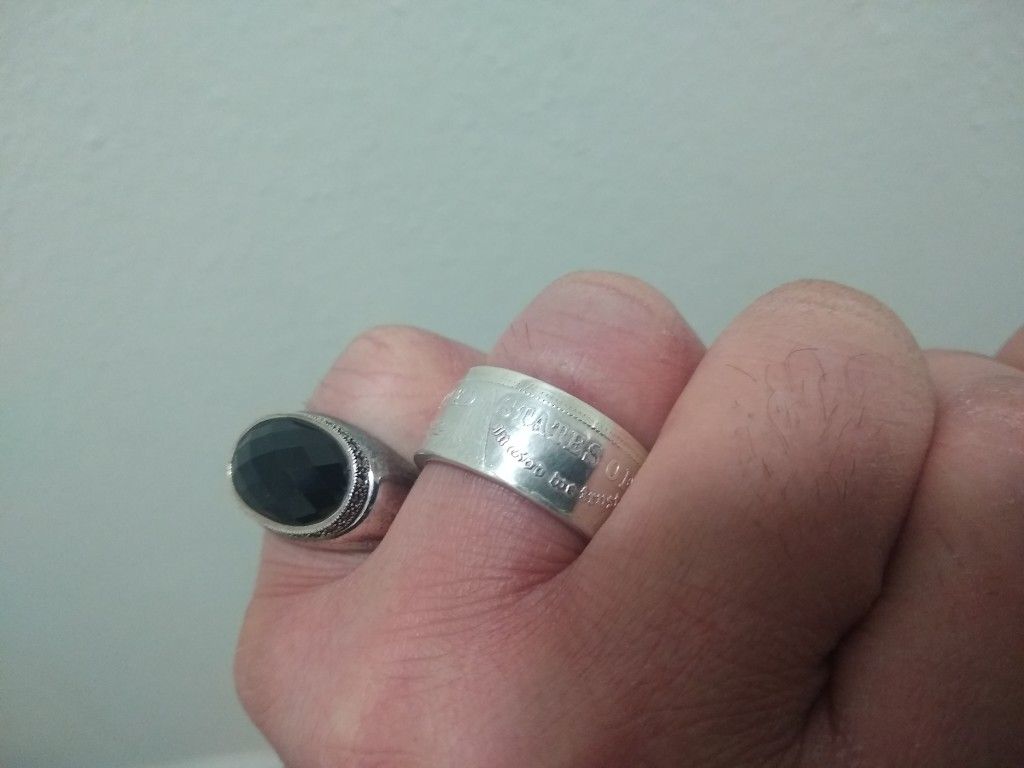 1921 Morgan Silver Dollar Handmade Coin Ring