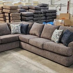USA Made Brand New Grey Grand Sectional MEMORIAL DAY SALE