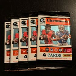 NFL FOOTBALL-2022 Panini Chronicles Draft Picks-NEW/SEALED-4 Card Blaster Pack (5) Total