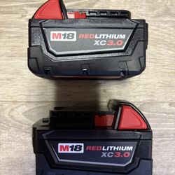 Milwaukee M18 18-Volt Lithium-Ion XC Extended Capacity Battery Pack 3.0Ah (2-Pack)