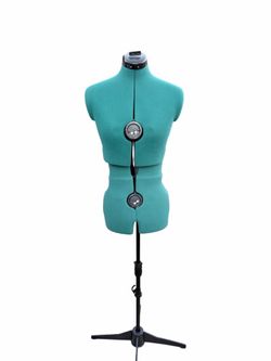 Dritz Sew You Adjustable Dress Form Adjustable Size Green Sz Small