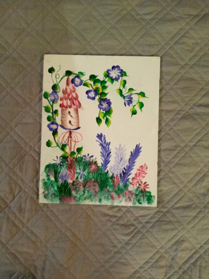 Hand Painted Bee I've With Floral