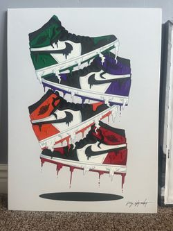 Nike Kicks Canvas Print 32x24