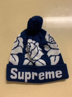 Supreme Blue Roses Beanie