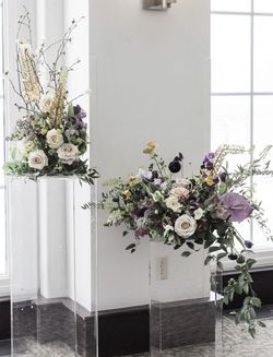 Marketing Holders Pedestal Art Stand Easel Display Decor Collectible Cube Riser 5 Sided Show Case 12"w x 12"d x 32"h Clear