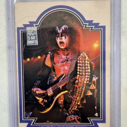 KISS 1978 Donruss Aucoin #4 Trading Card Poor