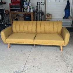 Yellow Futon Couch 