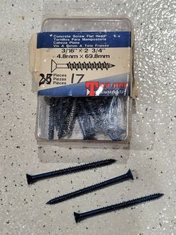 Tap-Pro 3/16" x 2 3/4" Concrete Screws