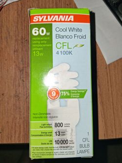 Sylvania 13W CFL Light Bulb Cool White