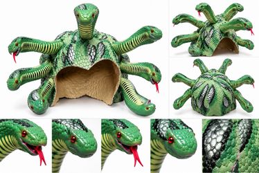 Multi-Headed Snake Hydra Novelty Hat