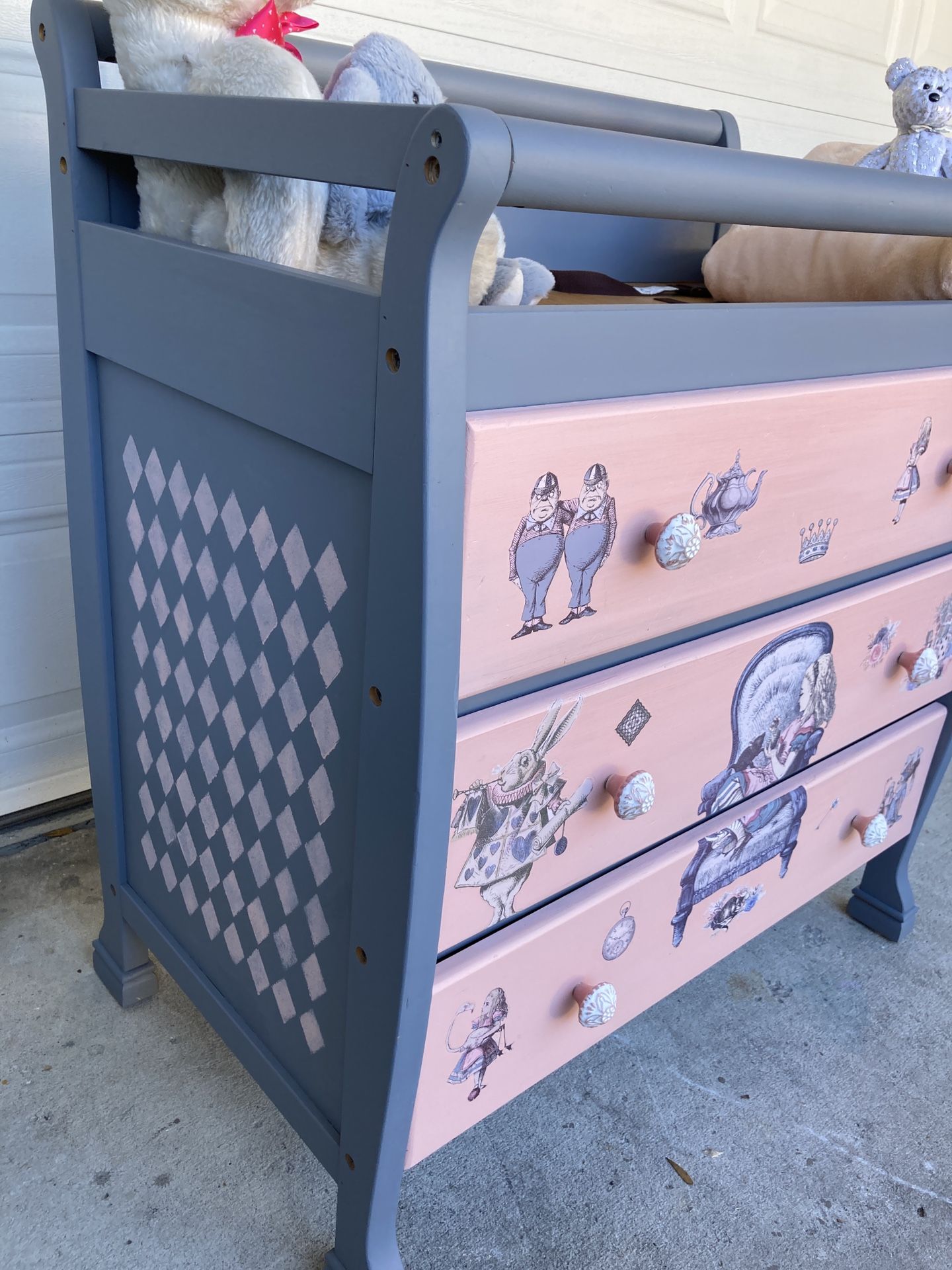 Baby Changing Table Alice In Wonderland