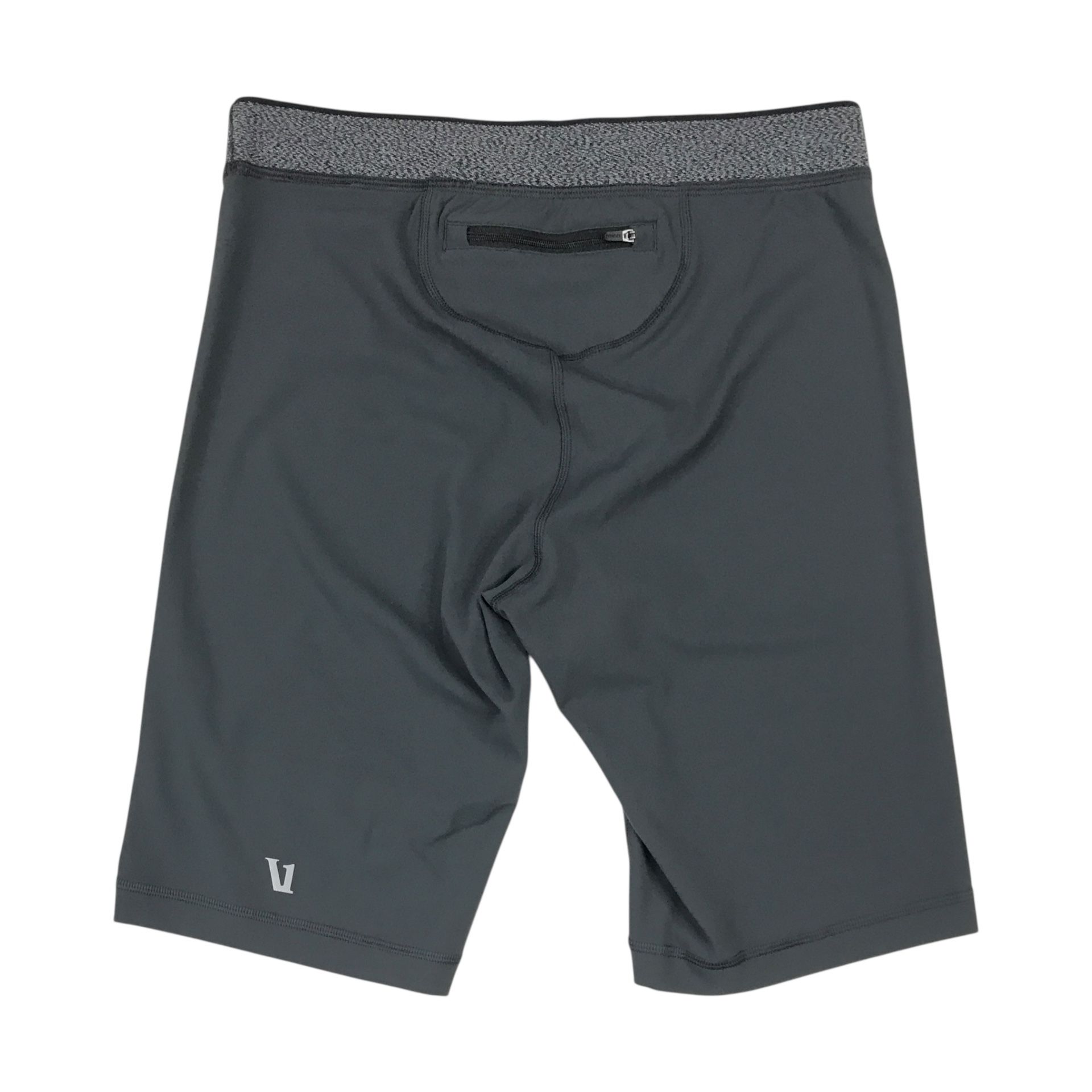 VUORI LIMITLESS COMPRESSION SHORTS MENS LARGE L GRAY WORK OUT GYM RUNNING V373