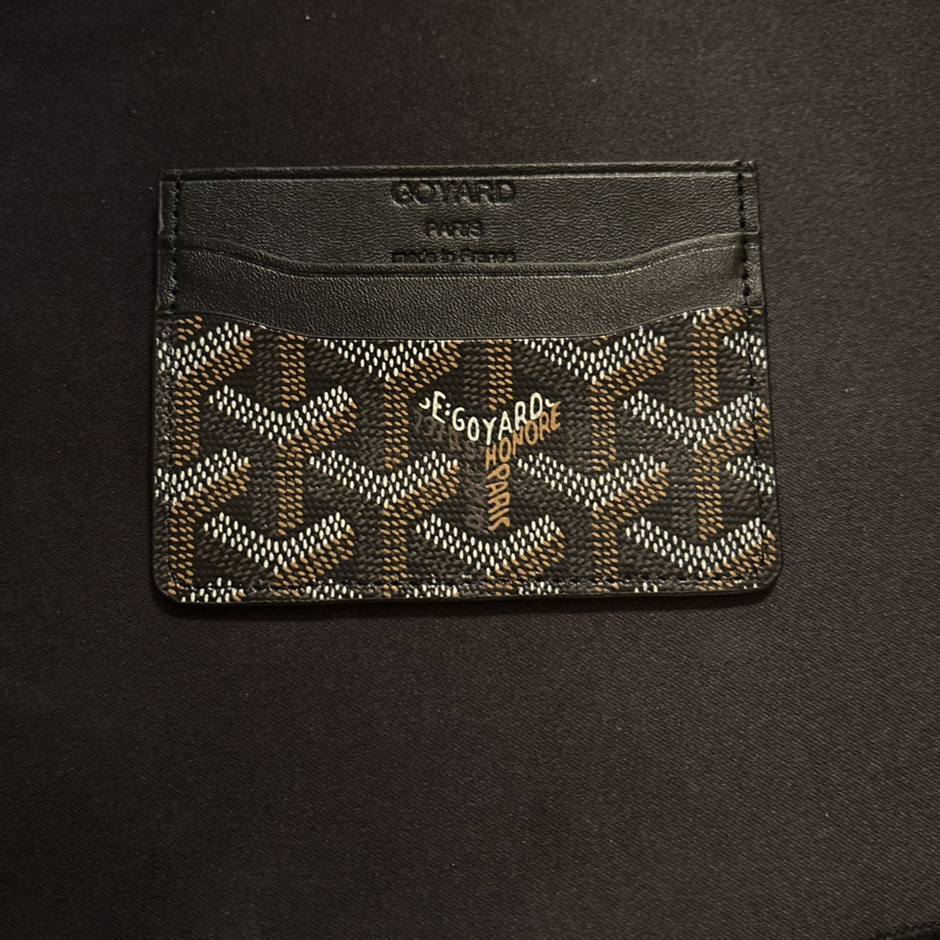 Black Goyard Card Holder