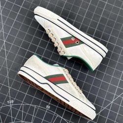 Gucci Tennis 1977 Series White Men Sneakers, Size 6.5

