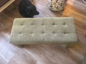 Tufted Upholstered Bench Ottoman