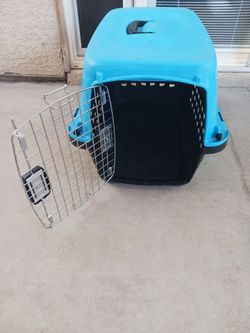 Blue pet carrier for small dog 🐕 💙 or cat 🐈